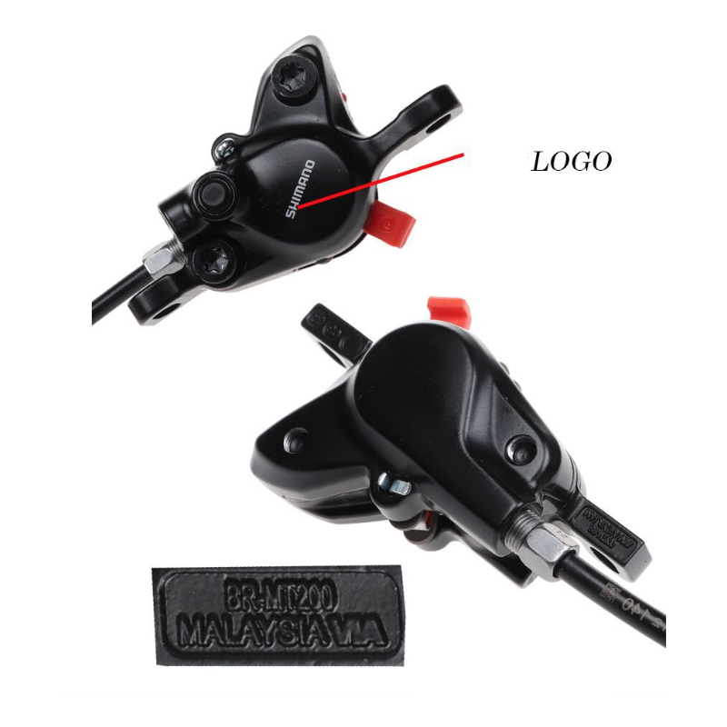Shimano MT200 hydraulische schijfrem met Shimano remklauwen en B03S remblokken voor bergaf mountainbiken