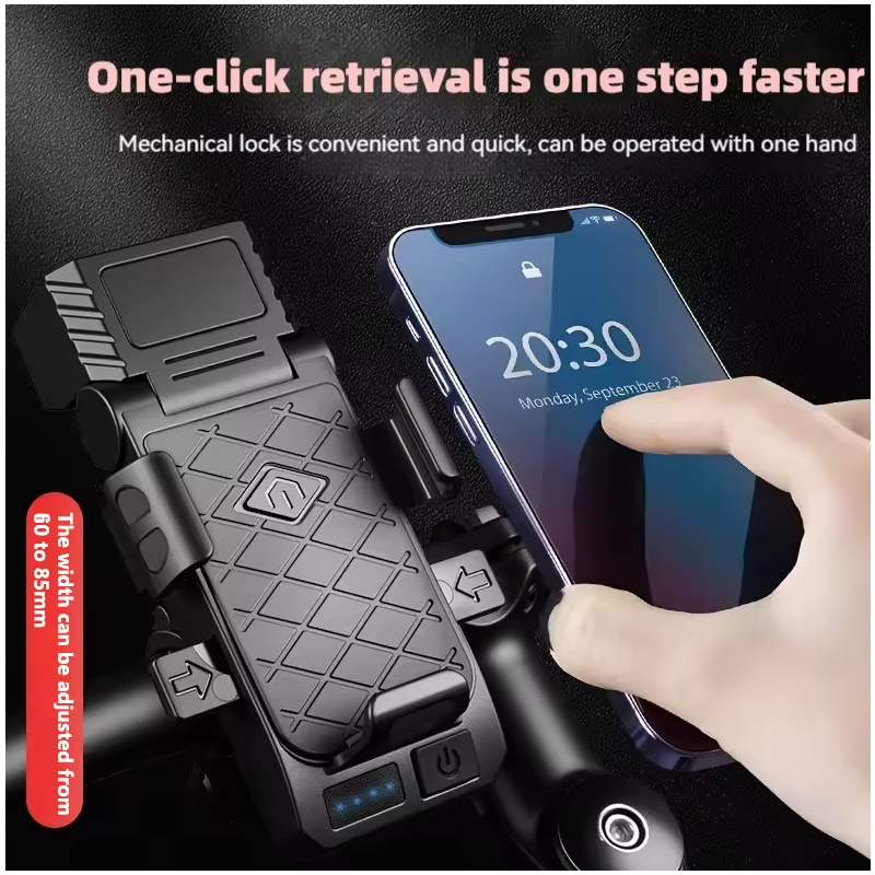 Multifunctioneel Fietslicht 3-in-1: Fietslamp met Claxon, Telefoonhouder, Type-C Opladen | Fietsveiligheid