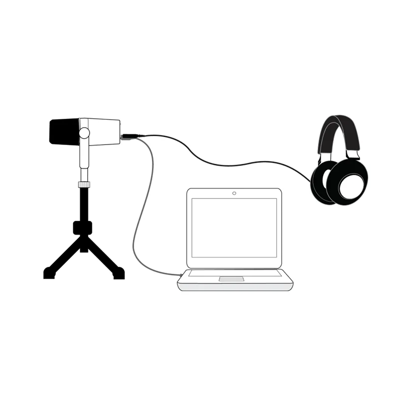 MV7 Professionele Dynamische Microfoon voor Podcasten Hoogwaardige Geluid en Veelzijdige Connectiviteit