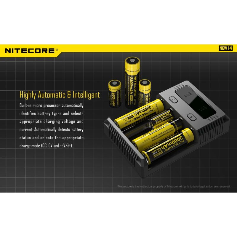 NITECORE NIEUWE I4 Li-ion batterijlader geavanceerde functies duurzame en gebruiksvriendelijke ladertechnologie