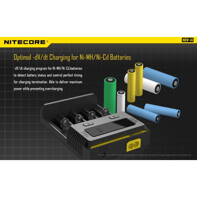 NITECORE NIEUWE I4 Li-ion batterijlader geavanceerde functies duurzame en gebruiksvriendelijke ladertechnologie