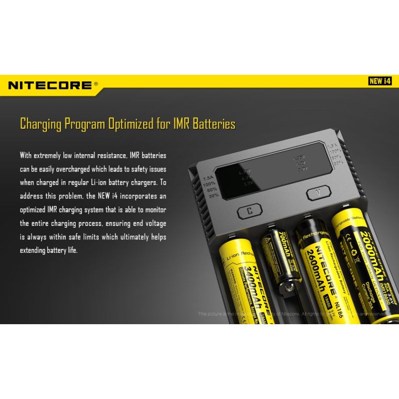 NITECORE NIEUWE I4 Li-ion batterijlader geavanceerde functies duurzame en gebruiksvriendelijke ladertechnologie