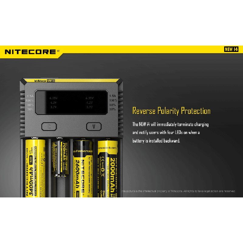 NITECORE NIEUWE I4 Li-ion batterijlader geavanceerde functies duurzame en gebruiksvriendelijke ladertechnologie
