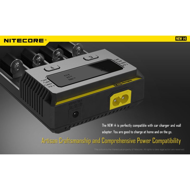 NITECORE NIEUWE I4 Li-ion batterijlader geavanceerde functies duurzame en gebruiksvriendelijke ladertechnologie
