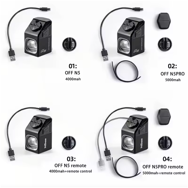 OFF-N5 Fietslamp 1000 Lumen USB Oplaadbaar Voorlicht Aluminium Waterdicht MTB Racefiets Fietsaccessoires Veiligheid