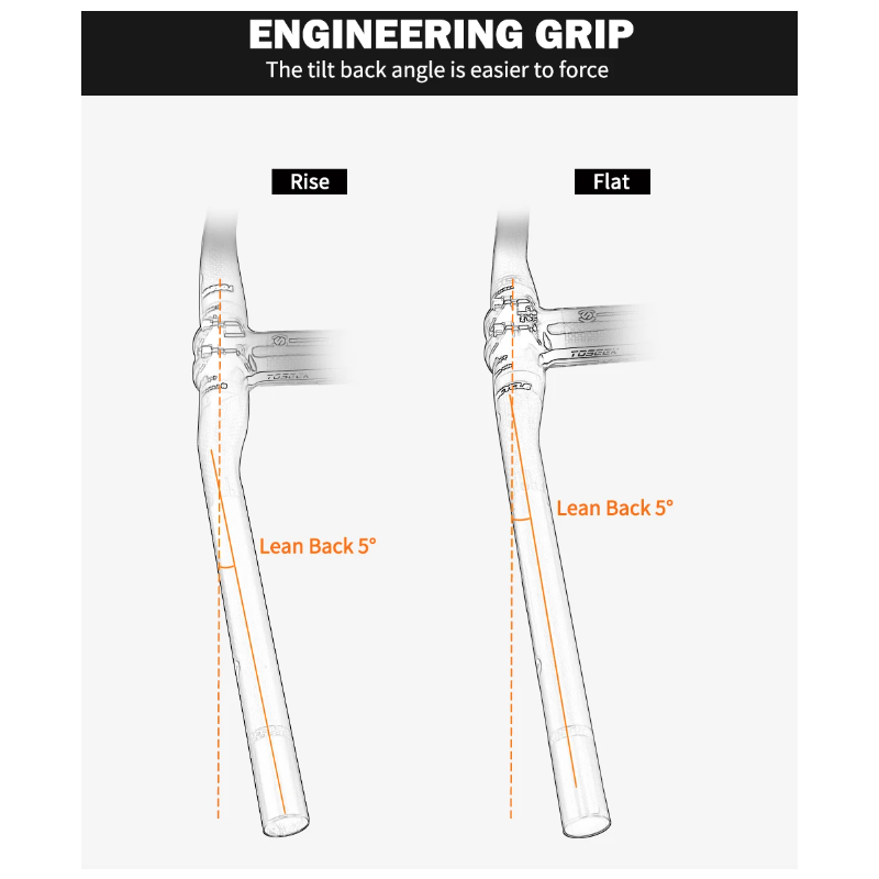 TOSEEK ZF-ONE MTB carbon stuur 31.8mm 580-760mm lichtgewicht mat zwart perfect voor fietsupgrade en prestaties