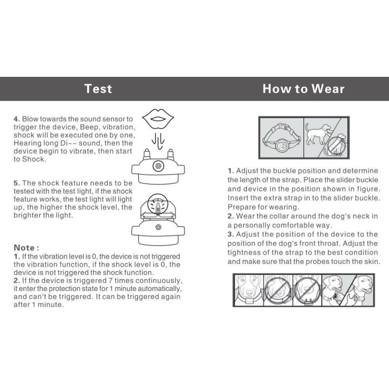 Kleurscherm Stopper Trainer voor Anti Blaffende Honden blafdetectie-algoritme en humane hondentraining
