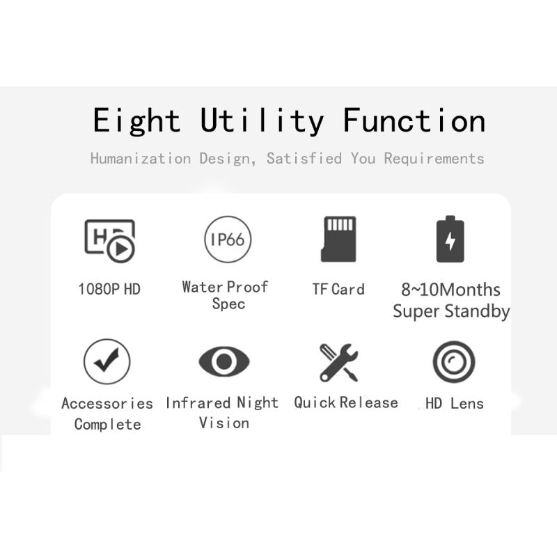PR1000 Jachtcamera 36MP HD Wildlife Camera Infrarood Nachtzicht Bewegingsdetectie Outdoor Jachtuitrusting