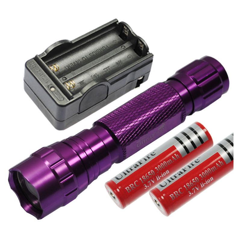 Multi Color Select UltraFire 501b U2 LED-zaklamp 1300 lumen 5 modi met 18650 batterij duurzame outdoor zaklamp