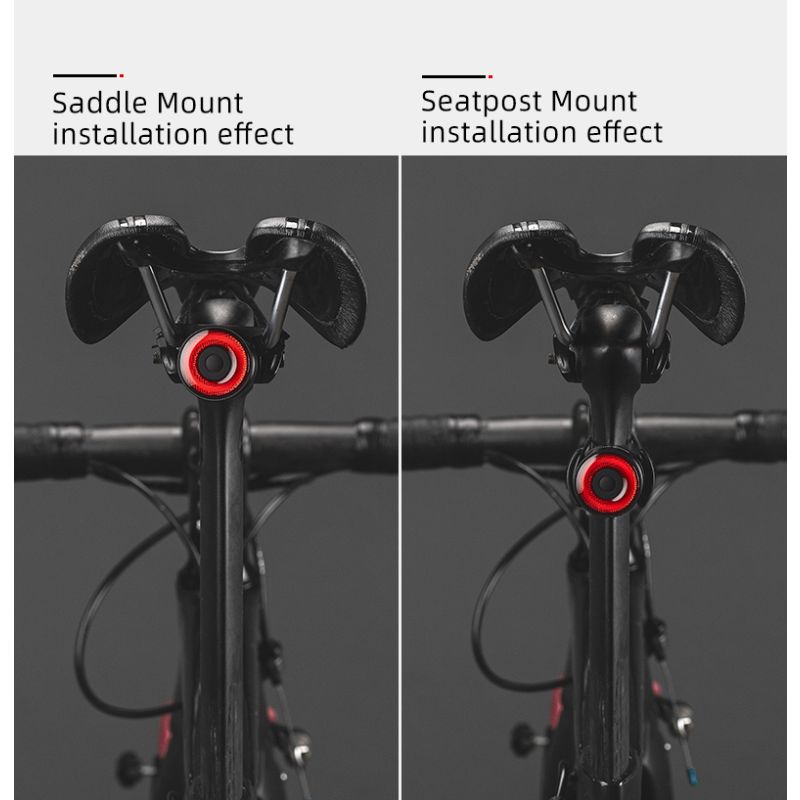 ROCKBROS Q3 fiets achterlicht met slimme remsensor IPX6 waterdicht perfecte fietsaccessoires voor MTB en veiligheid