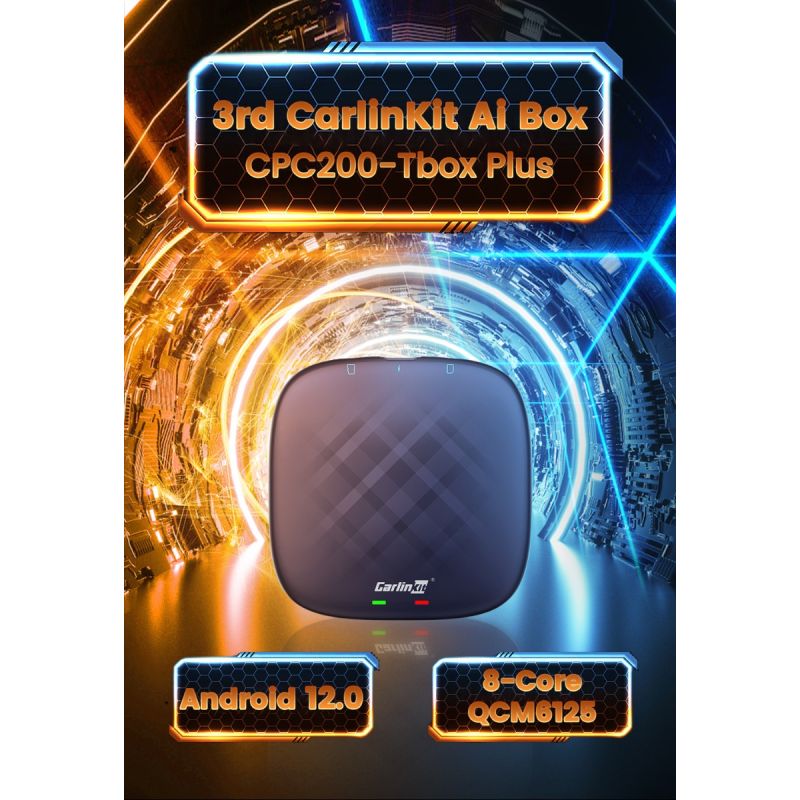 CarlinKit CarPlay Ai Box QCM6125 Android 13 Verbeter uw fabrieksgeïnstalleerde CarPlay draadloze connectiviteit