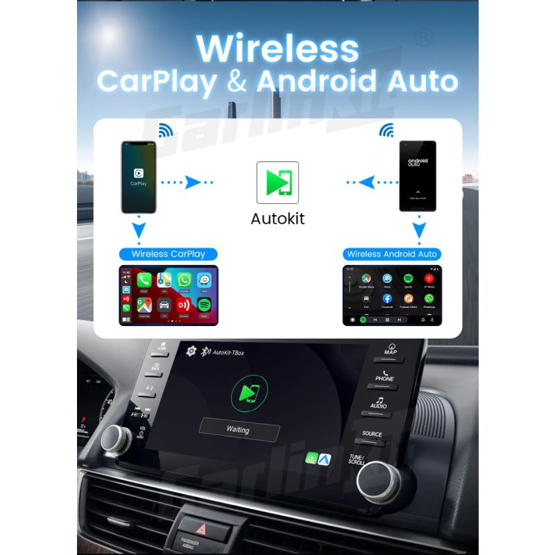 CarlinKit CarPlay Ai Box QCM6125 Android 13 Verbeter uw fabrieksgeïnstalleerde CarPlay draadloze connectiviteit