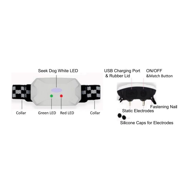 Oplaadbare waterdichte hondentrainingskraag met afstandsbediening veilig en effectief voor alle rassen hondentraining