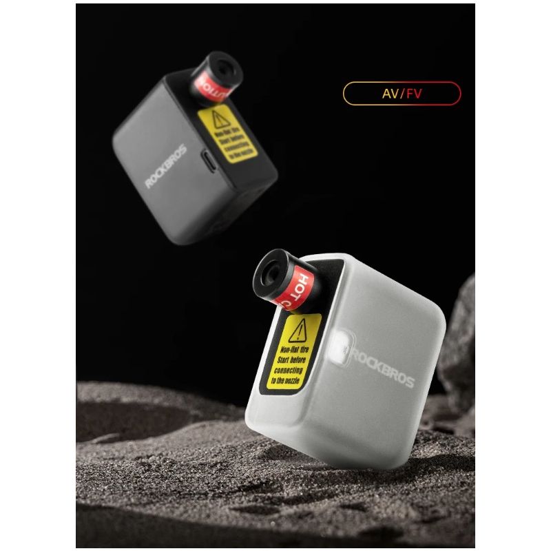 ROCKBROS fietspomp draagbare mini elektrische luchtpomp 100PSI oplaadbaar voor auto fiets motorfiets