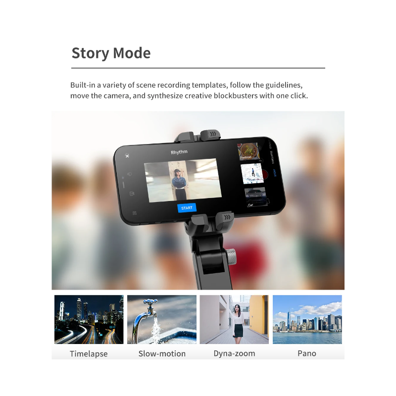 Q18 Selfie Stick 360 graden rotatie gimbal-stabilisator mobiele fotografie gadget met slimme tracking