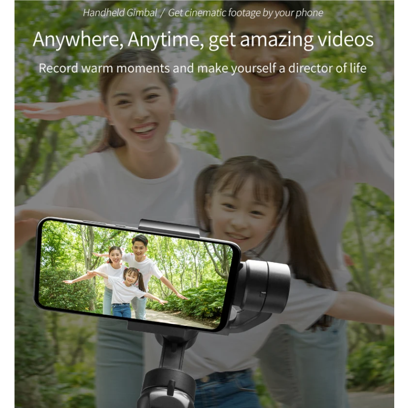 F6 3 Axis Gimbal Handheld Stabilizer Smartphone Gimbal voor Vloeiende Video's en Professionele Kwaliteit Beelden