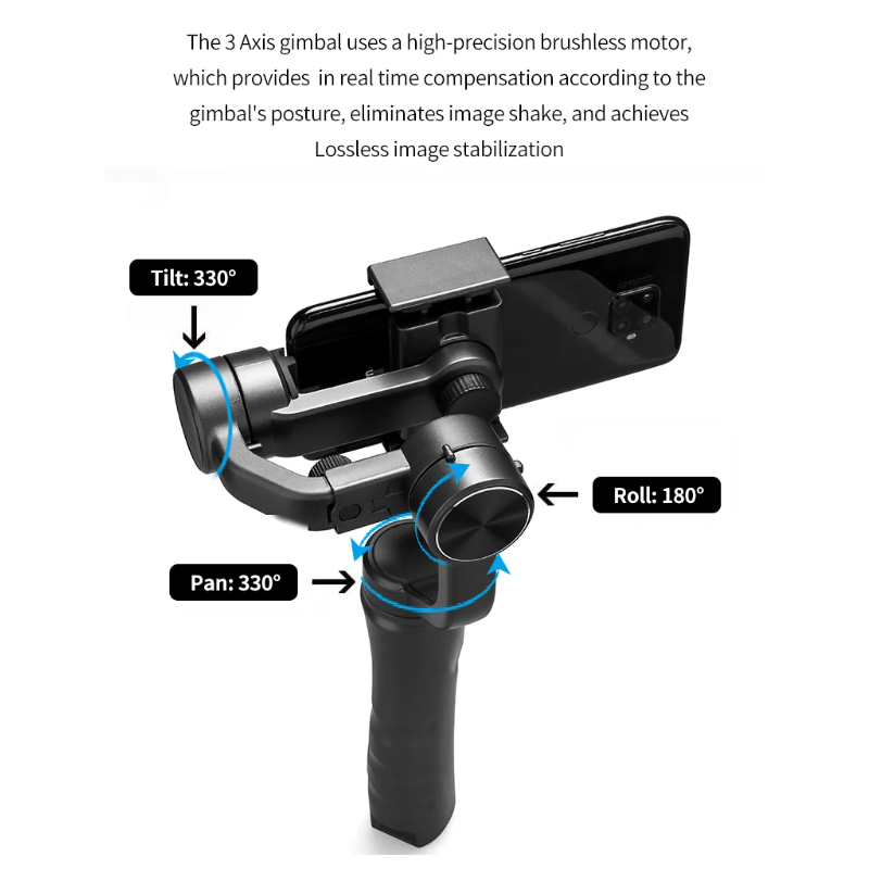 F6 3 Axis Gimbal Handheld Stabilizer Smartphone Gimbal voor Vloeiende Video's en Professionele Kwaliteit Beelden