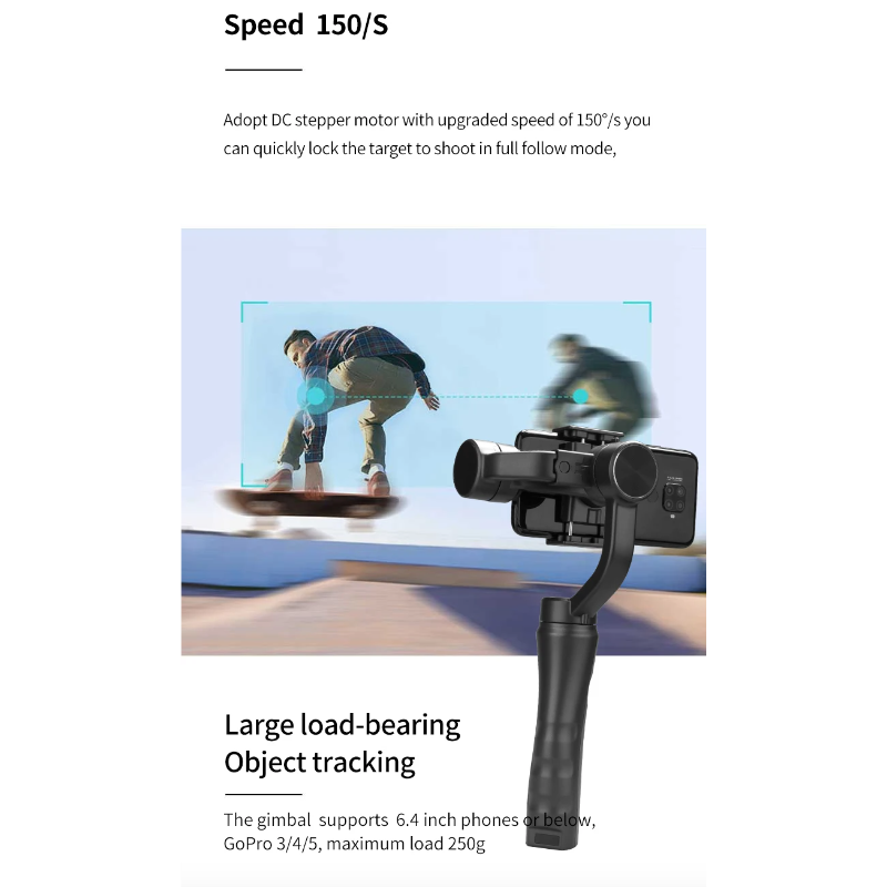 F6 3 Axis Gimbal Handheld Stabilizer Smartphone Gimbal voor Vloeiende Video's en Professionele Kwaliteit Beelden