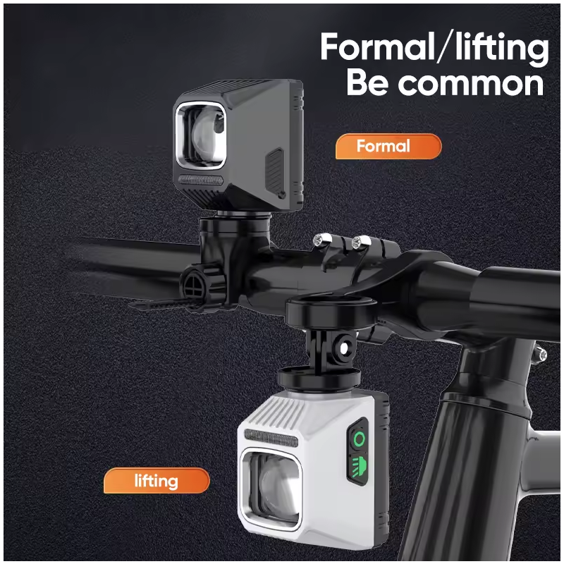 NiteBeam CL1600 duurzame fietslamp MTB fiets voorlamp met dubbele schakelaar Type-C opladen voor nacht rijden