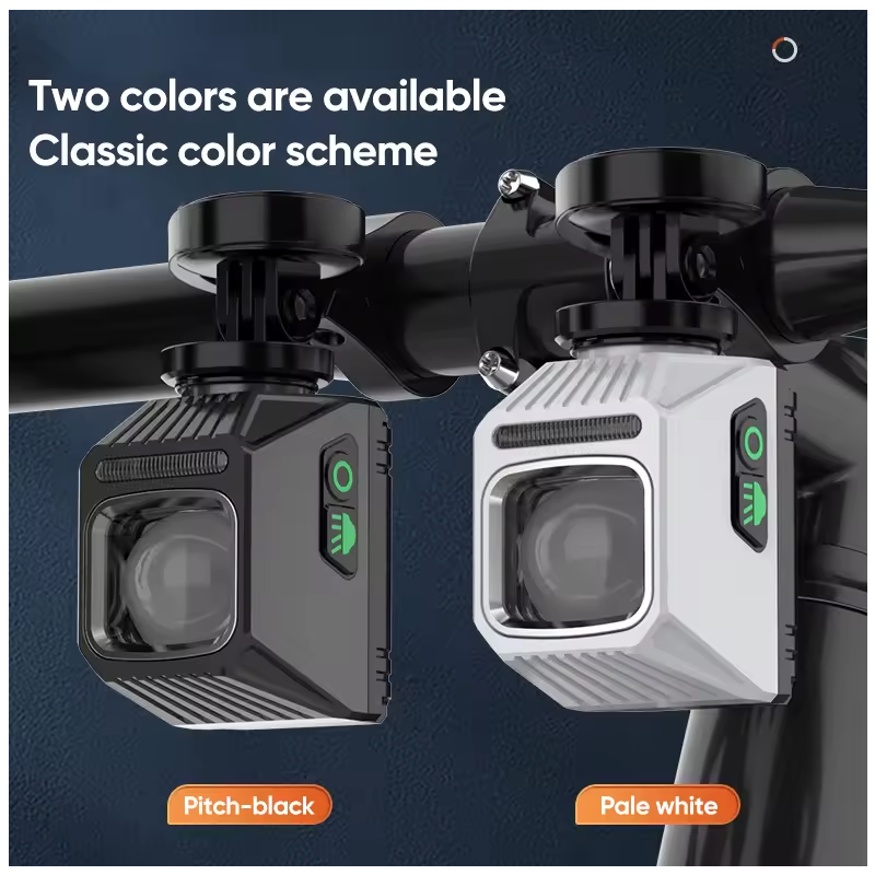 NiteBeam CL1600 duurzame fietslamp MTB fiets voorlamp met dubbele schakelaar Type-C opladen voor nacht rijden