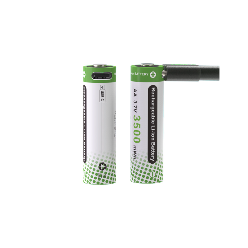 Oplaadbare AA Batterij 3.7V Type-C Lithium-Ion 3500mWh - Perfect voor Electronica! Hoge Prestatie & Milieuvriendelijk