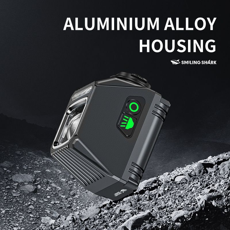 SMILING SHARK Hangende Fietskoplamp EVO1700 USB-C Oplaadbaar LED Fietsverlichting met Meerdere Verlichtingsstanden