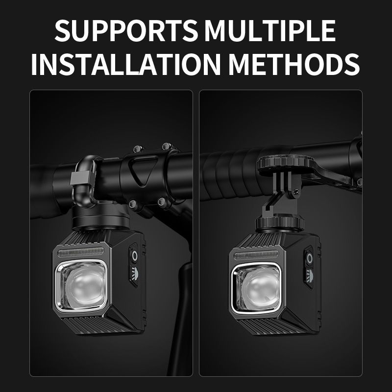 SMILING SHARK Hangende Fietskoplamp EVO1700 USB-C Oplaadbaar LED Fietsverlichting met Meerdere Verlichtingsstanden