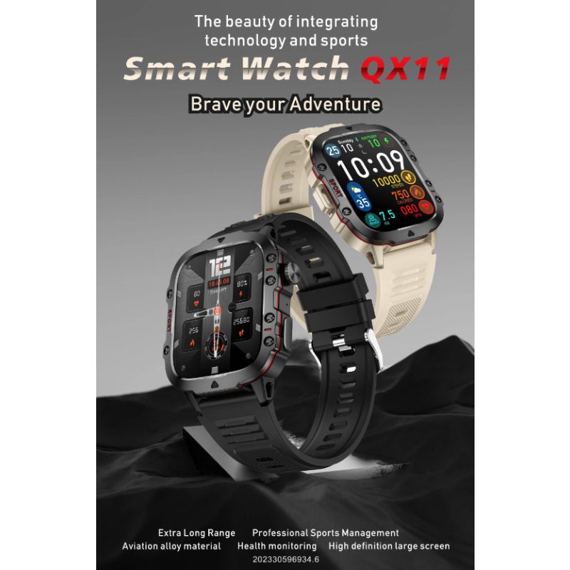 QX11 Smart Horloge Mannen | 1.96