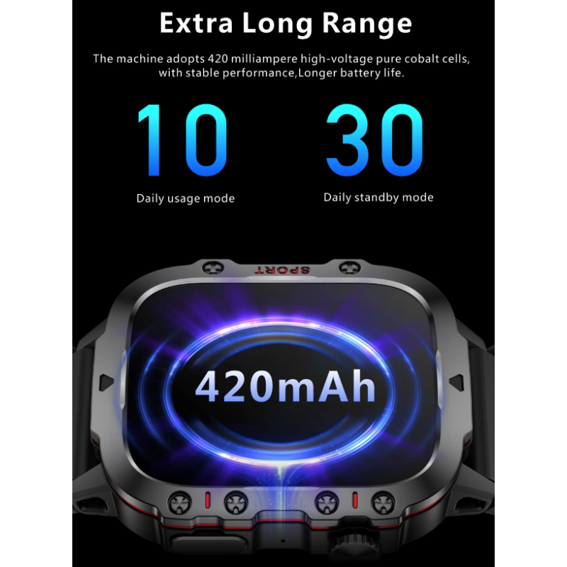 QX11 Smart Horloge Mannen | 1.96