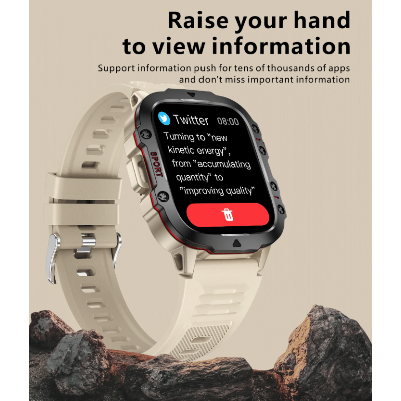 QX11 Smart Horloge Mannen | 1.96