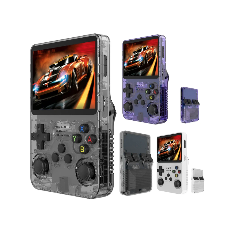 R36S Retro draagbare console 3,5 inch IPS-scherm Linux-systeem klassieke games MAME N64 10000 games
