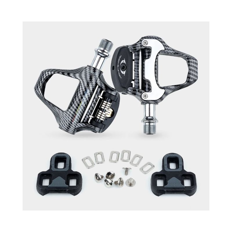 RACEWORK Racefiets Pedaal Koolstofvezel Ultra Licht Lagers SPD Keo Compatibel Professionele Fietsaccessoires