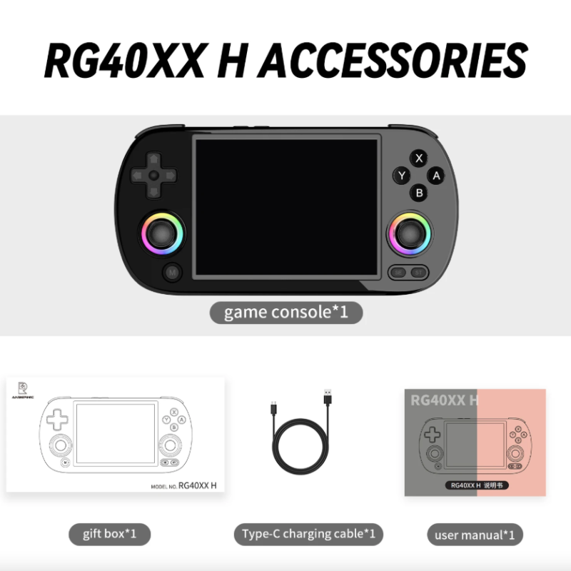 ANBERNIC RG40XX H handheld gameconsole: Retro gaming met Linux, 4.0