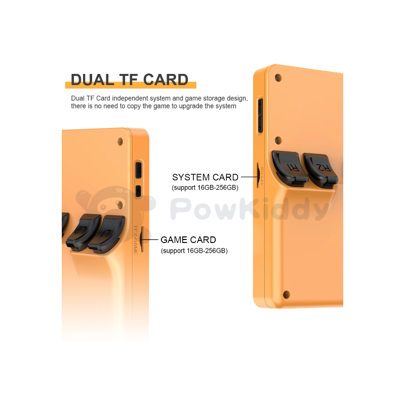 POWKIDDY RGB20S draagbare spelconsole voor nostalgisch gamen met 3,5-inch 4:3 IPS scherm en open source systeem