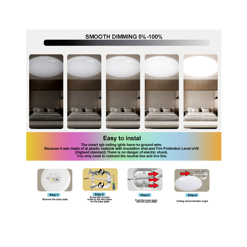 24W Tuya Zigbee Slimme Plafondlamp Energiezuinig RGBCW Led voor Woonkamer Alexa Stembediening Slim Huis