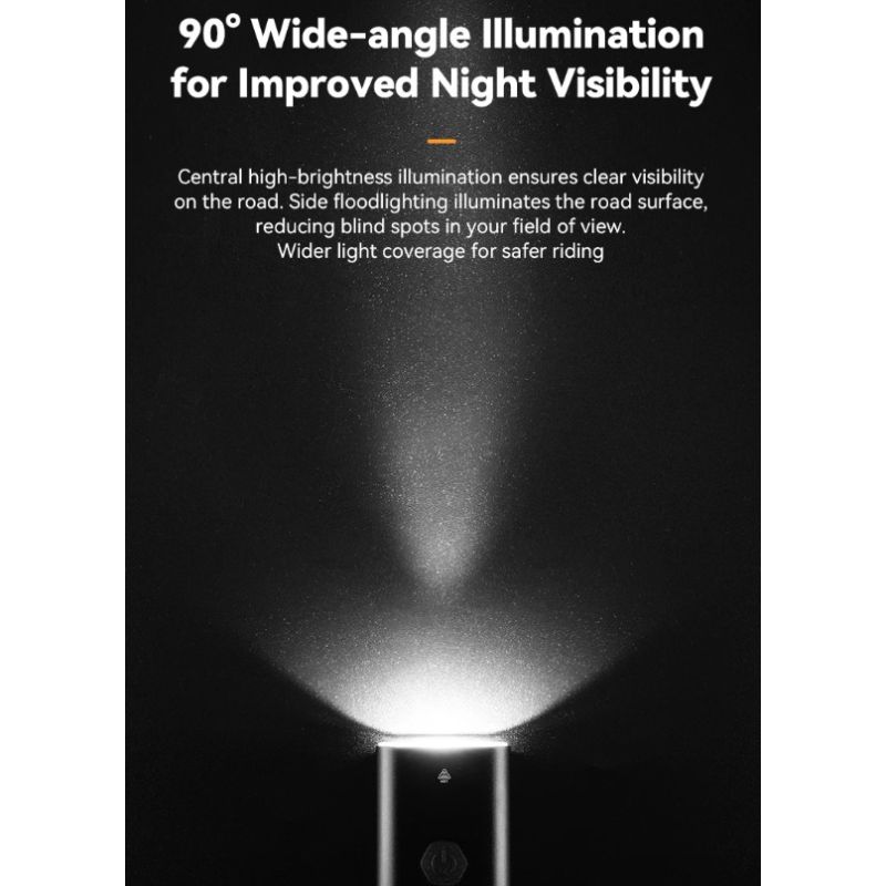 ROCKBROS RHL-1000LUMEN fietskoplamp hoge helderheid regendicht LED Type-C oplaadbaar voor mountainbikers en forenzen