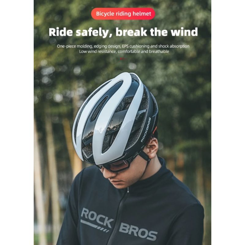 ROCKBROS Fietshelm Ultralichte Helm Schokbestendige Fiets Accessoires MTB en Racefiets Veiligheidsuitrusting