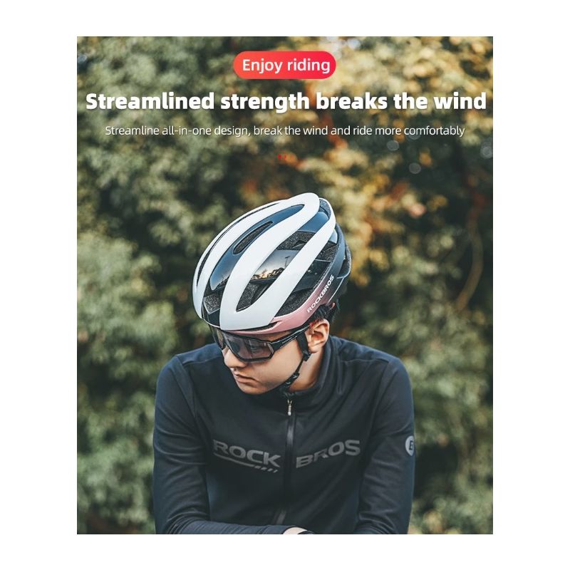 ROCKBROS Fietshelm Ultralichte Helm Schokbestendige Fiets Accessoires MTB en Racefiets Veiligheidsuitrusting