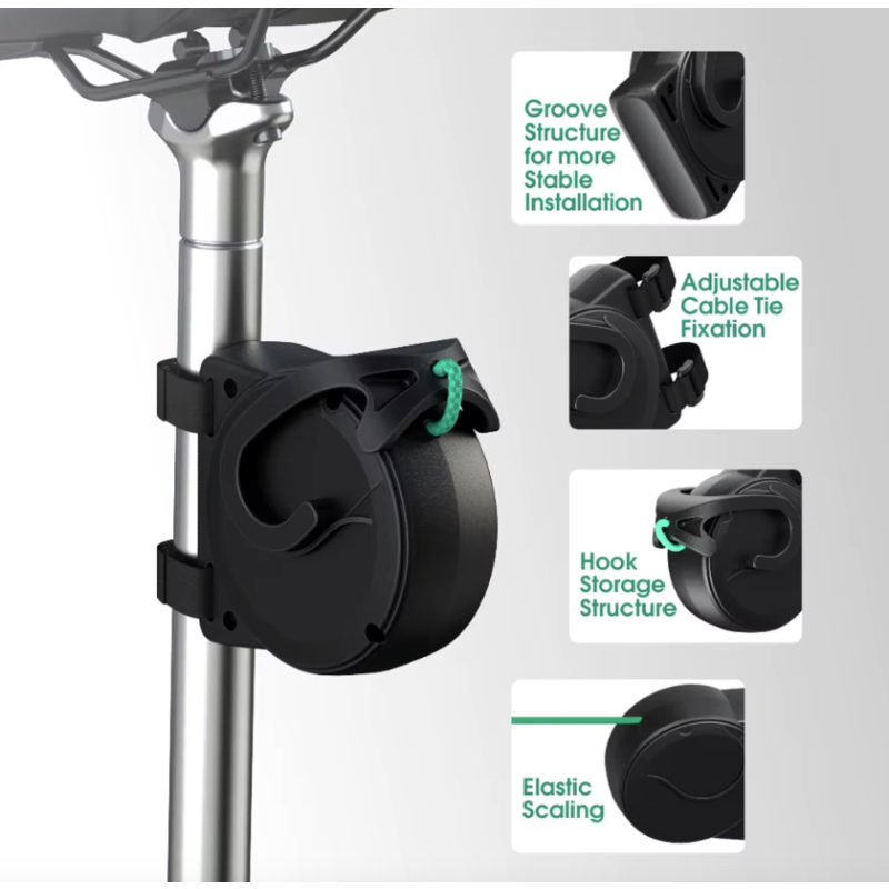 Fietssleepkabel Flexibel Intrekbaar Ouder-Kind Fietsaccessoires Lichtgewicht Eenvoudige Installatie