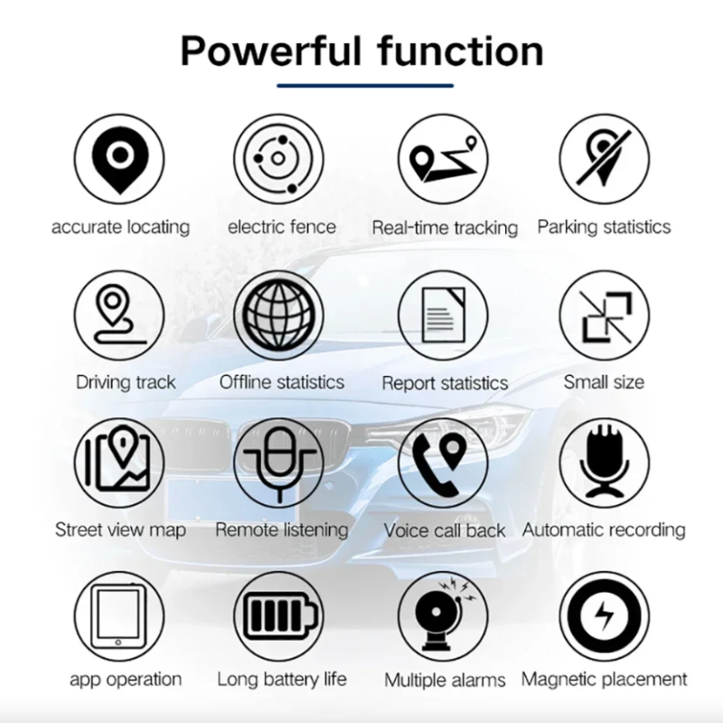 Mini GPS Tracker Sterke Magnetische Bevestiging Auto Tracker Vrachtwagen Realtime Locator Langdurige Batterijduur