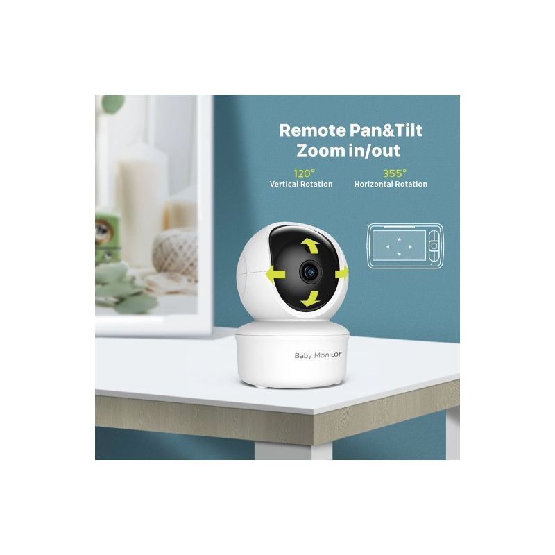 5 inch babyfoon met camera SM650 draagbare videomonitor met HD 720P en lange levensduur batterij babyveiligheid