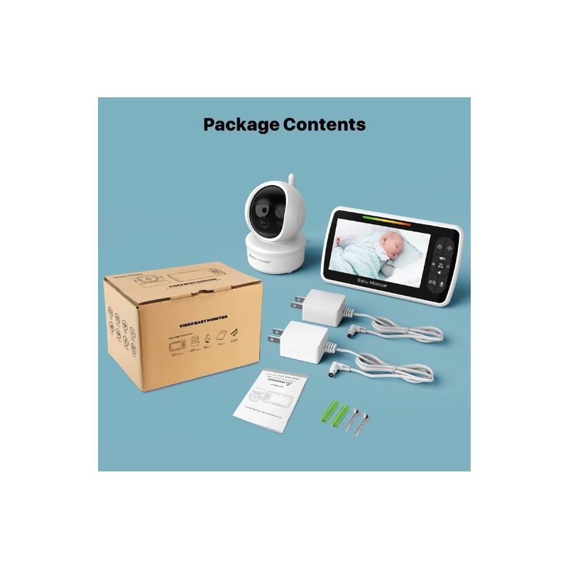 5 inch babyfoon met camera SM650 draagbare videomonitor met HD 720P en lange levensduur batterij babyveiligheid