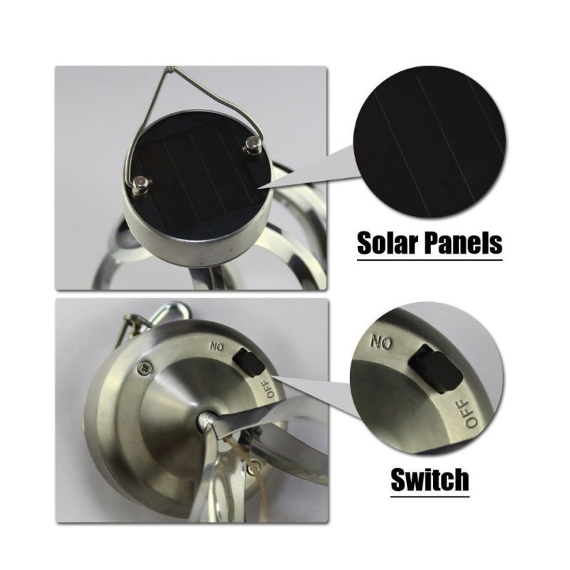 Zonne-verlichting Windgong Hanglamp Kleurveranderend LED-licht Weerbestendig Milieuvriendelijk Tuindecoratie