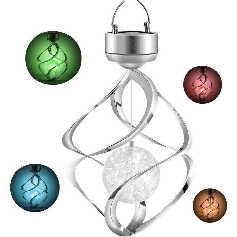 Zonne-verlichting Windgong Hanglamp Kleurveranderend LED-licht Weerbestendig Milieuvriendelijk Tuindecoratie