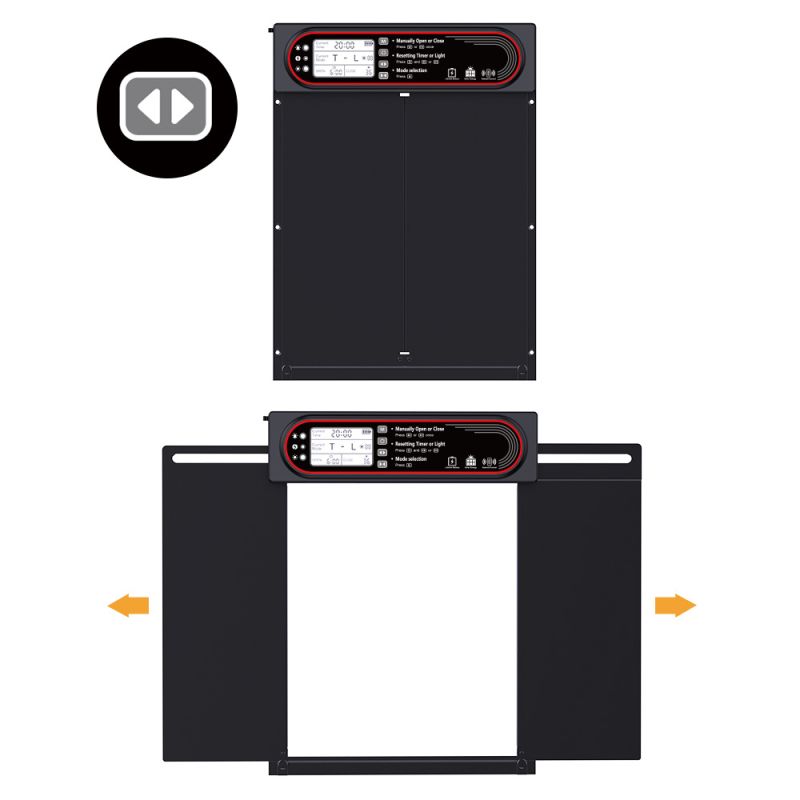 Zonne-automatische kippenhokdeur met zonne-energie en USB-opladen eenvoudige installatie en flexibele standen