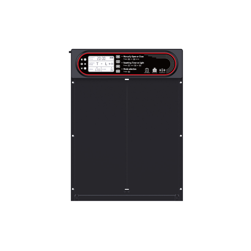 Zonne-automatische kippenhokdeur met zonne-energie en USB-opladen eenvoudige installatie en flexibele standen