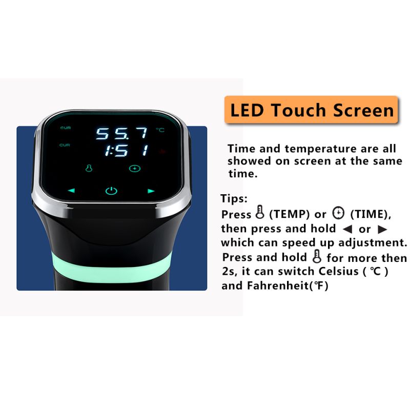 Sous Vide Machine Precisiefornuis Gebruiksvriendelijk Keukenapparaat voor Thuis Koken en Perfect Gaar Gerechten