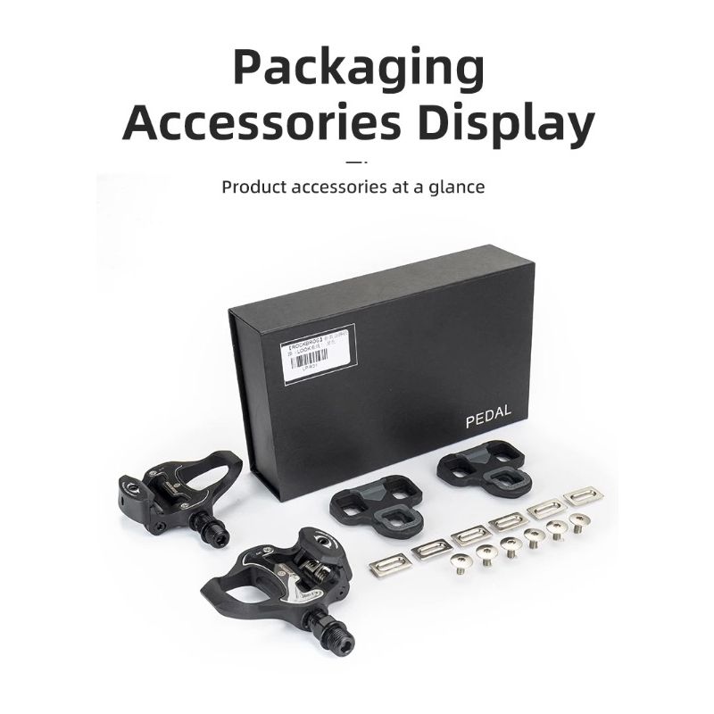 ROCKBROS SPD-SL Fietspedalen Ultralicht Aluminium en Afgedichte Lagers voor Prestatiegerichte Racefiets Efficiëntie