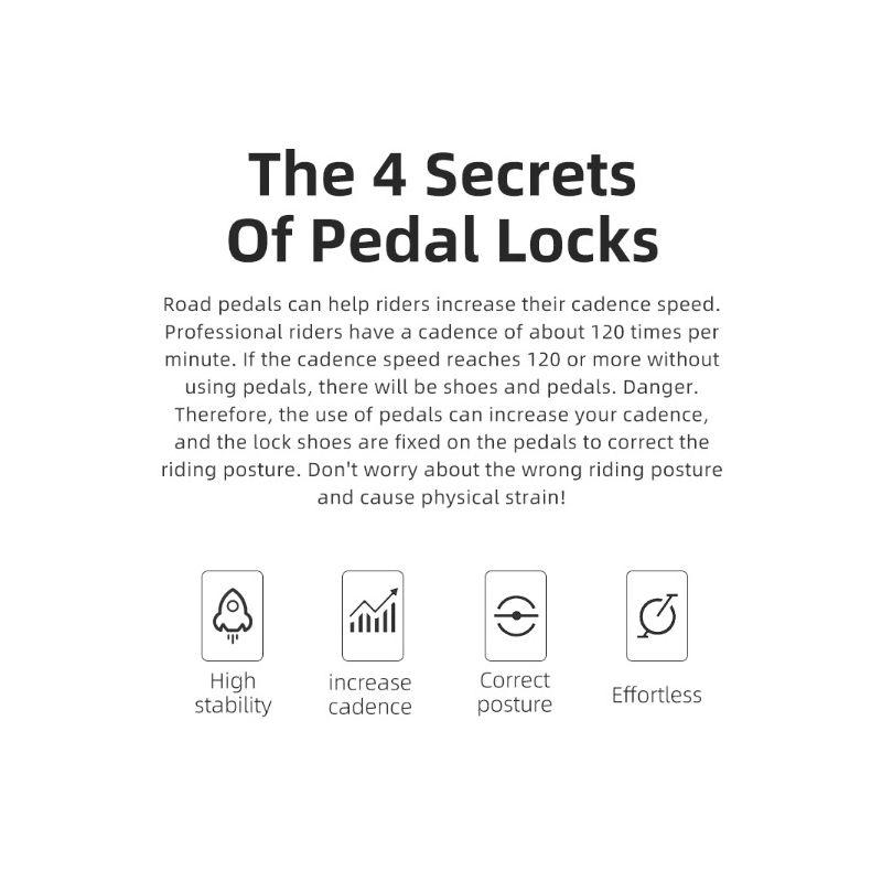 ROCKBROS SPD-SL Fietspedalen Ultralicht Aluminium en Afgedichte Lagers voor Prestatiegerichte Racefiets Efficiëntie
