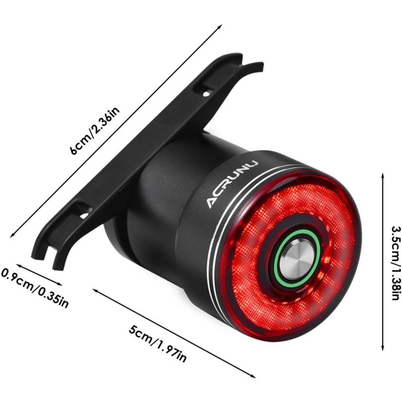 Slim Fietsachterlicht met Remdetectie | USB Oplaadbaar & Waterdicht voor Optimale Fietsveiligheid